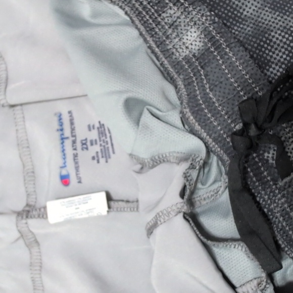 Champion Gray Tie-Dye Shorts Men's Size 2XL Running Workout Shorts - Picture 5 of 8